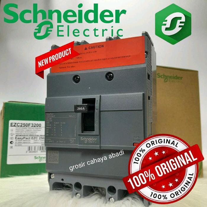 MCCB SCHNEIDER 200A 3PHASE EZC250F3200 EZC 250 MCCB SCHNEIDER 200A BREAKER SCHNEIDER 200A NFB