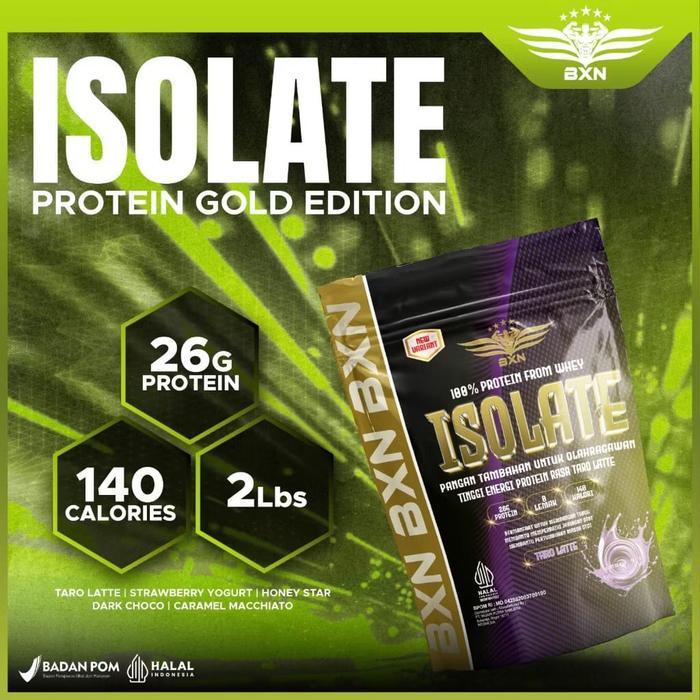 BXN Whey Protein Isolate 2 Lbs Gold Series Susu Protein Suplemen Whey Isolate