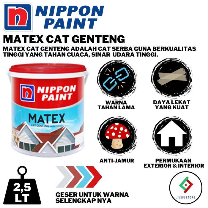 Baru Cat Genteng Matex 2,5Lt Nippon Cat Genteng 2,5Lt Matex Cat Genteng