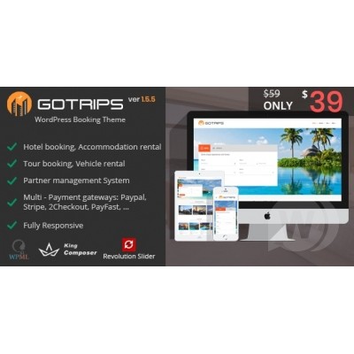 Gotrips | Travel Booking WordPress Theme - Plugin Booking dan Reservasi