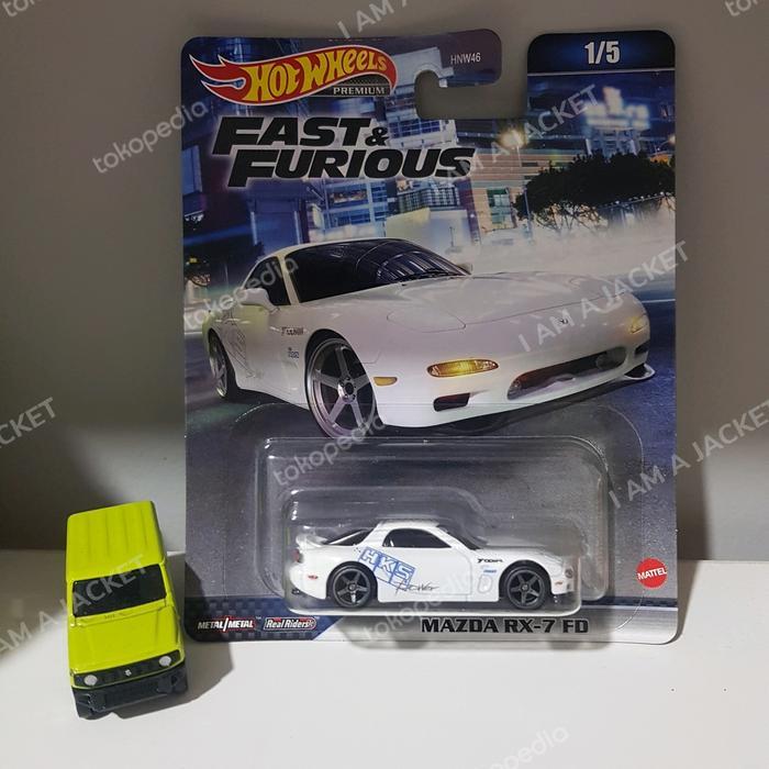 Hot wheels Premium Mazda Rx-7 FD HKS Fast and Furious hotwheels