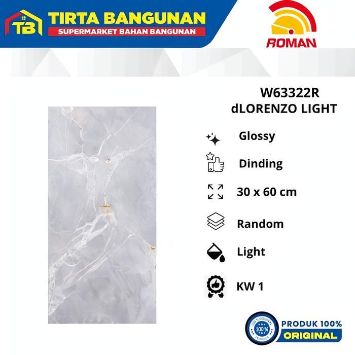 ROMAN KERAMIK 30 X 60 WALL TILE W63322R dLORENZO LIGHT KERAMIK DINDING KW 1 Kayu Sale 15%