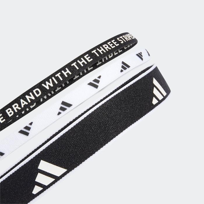 Adidas Multiple Width Training Headbands 3 Per Pack Unisex Black Ia3031 Terlaris