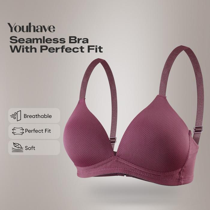 Sorella - Bh Bra Tanpa Kawat Busa Tipis Seamless Bra Ada Jahitan 100185