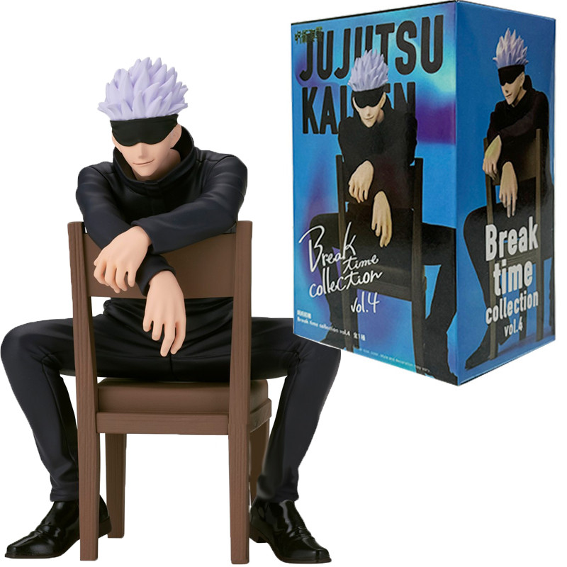 11cm New Gojo Satoru Anime Jujutsu Kaisen Action Figure Itadori Yuji Seated Noodle Stopper Model