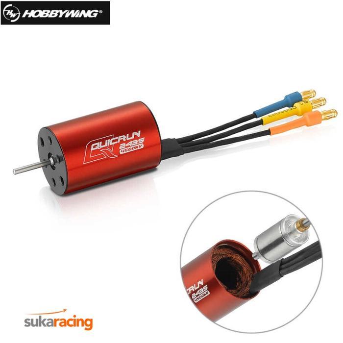 HOBBYWING QUICRUN 2435 4500KV G2 BRUSHLESS SENSORLESS MOTOR