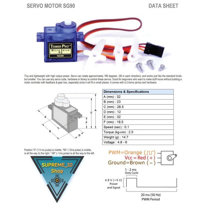 NEW SG90 DC Servo Motor Precision Control 180 360 degree Rotation Continuous RC Robotic Arduino