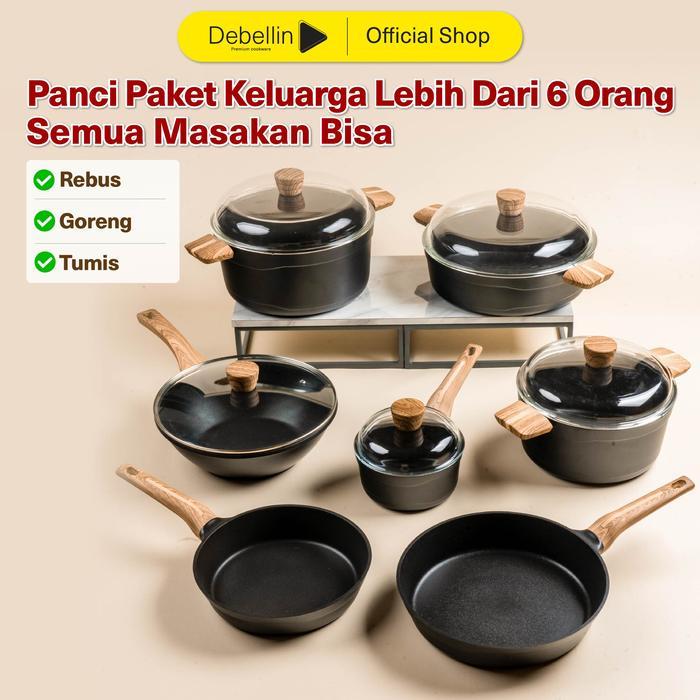 Debellin Premium Cookware Set - Absolute Granite Sieben Package