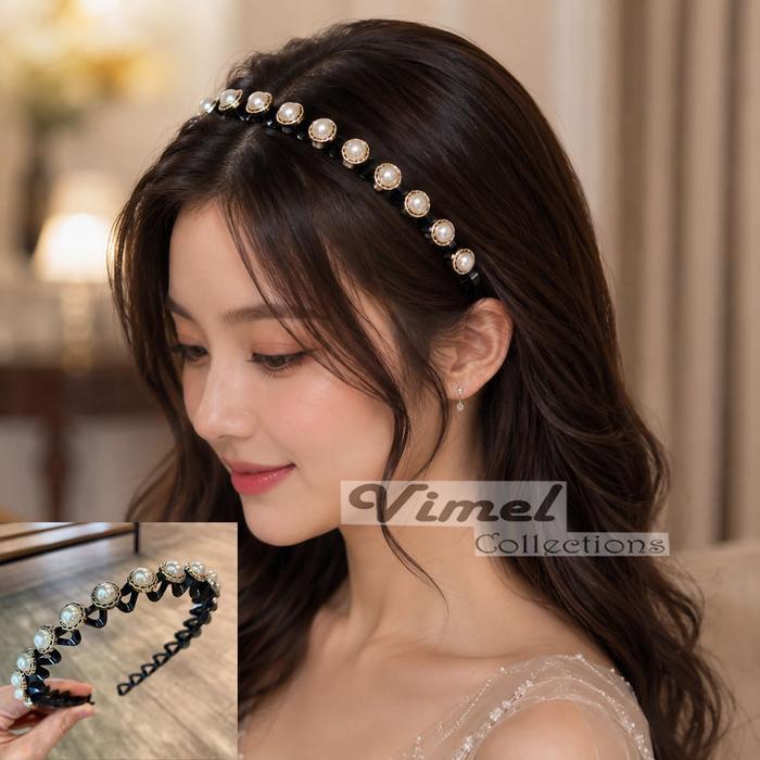 Bando Rambut Bando Mutiara Aksesoris Rambut Bando Korea Headbands