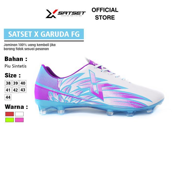 Mills Footwear - Sepatu Sepak Bola Garuda Fighter Fg White Blue Purple 38-44