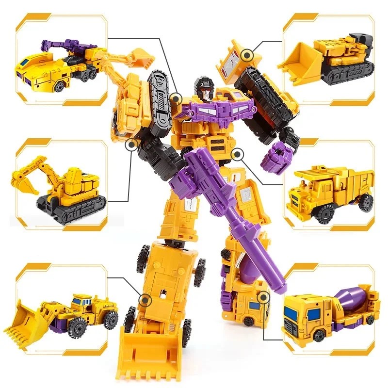 6 in 1 MINI Devastator Transformation Model MINI Devastator 22CM Action Figure Robot Plastic Toys