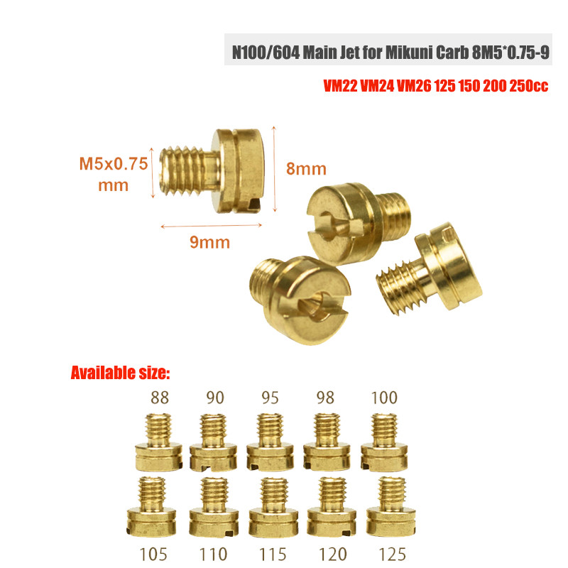 Carburetor Nozzle Main Jet For Mikuni VM22 VM24 VM26 Molkt Carburador