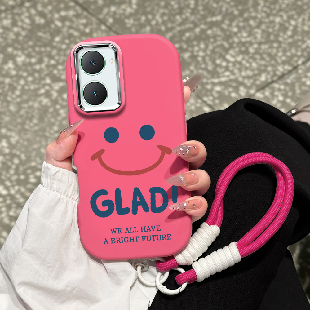 Casing HP Softcase Tali Gantungan Lanyard VIVO Y03 Y03T Y18 Y18E Korean Style Cute Lucu PDD-5023