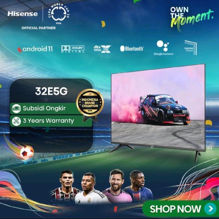 Android TV 32 inch HISENSE 32E5G Smart TV 32" Digital HISENSE E5G 32 Android11