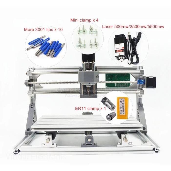 Mesin CNC 3018 Mini Engraving, Milling, Router PCB Acrilic Wood