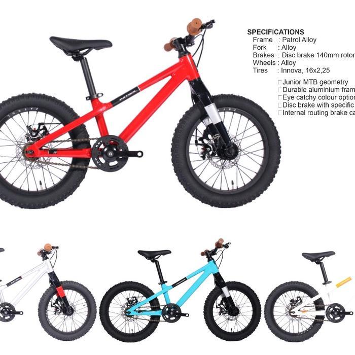SEPEDA PATROL 016 KIDS BIKE - 4 variasi warna