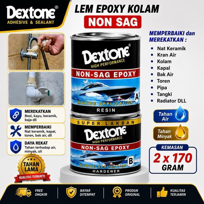 Lem Epoxy Dextone Non Sag 2 Komponen