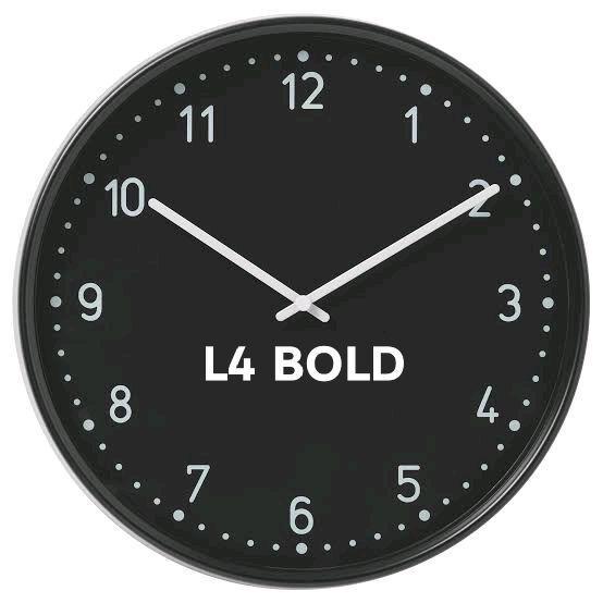PROMO Jam Dinding L4 Bold isi 20 (DAPET BONUS GRATIS 1) Handphone Hadiah READY
