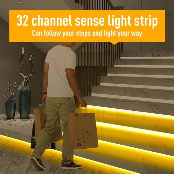 Premium Led Motion Sensor Lampu Strip Sensor Gerak Tangga Led Fleksibel Pengontrol Otomatis Sistem