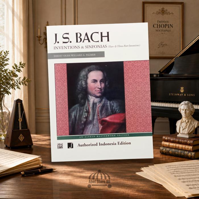 JS Bach Inventions & Sinfonias - Two & Three Part Invention Buku Piano