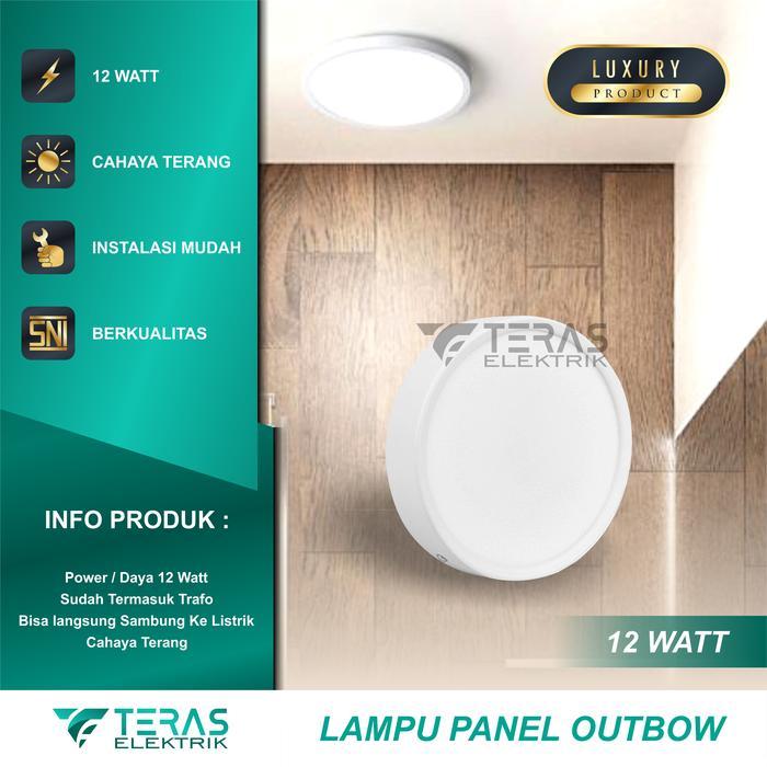 new Lampu downlight panel led Outbow 12 Watt lampu plafon downlight 12 W