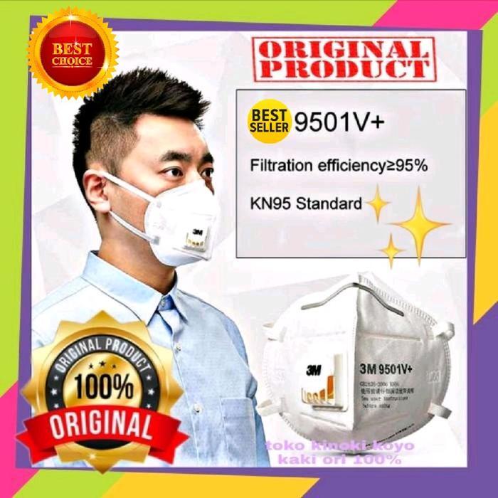 Masker Kn95 Ada Katup Tipe 9501V+ Original 100% Kn95