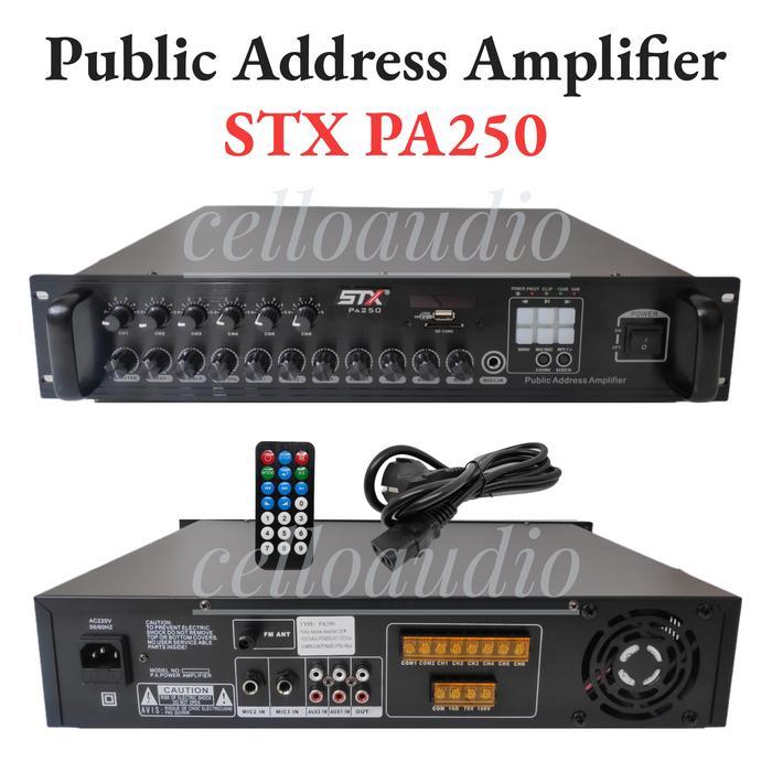 Public Address Amplifier STX PA250 250 tt PA Amplifier TOA PA 250