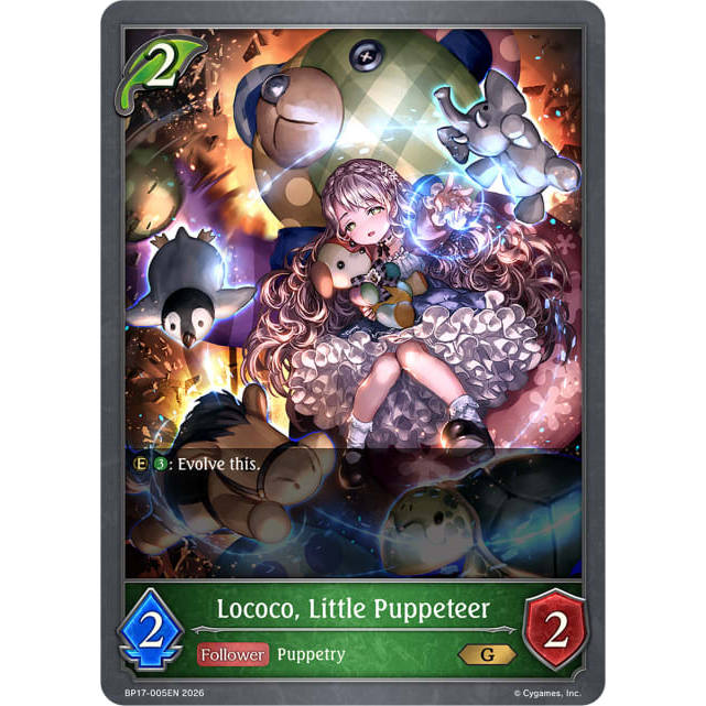 Lococo, Little Puppeteer / BP17-005EN / G / Shadowverse Evolve English