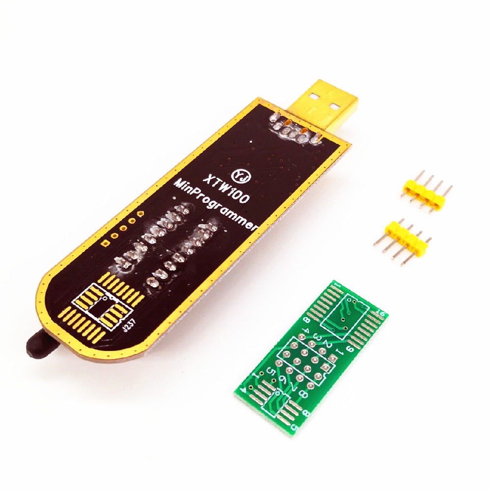 H341A or XTW100 24 25 EEPROM Fl BIOS USB Programmer ule For EEPROM 93XX 25XX 24XX DIY KIT