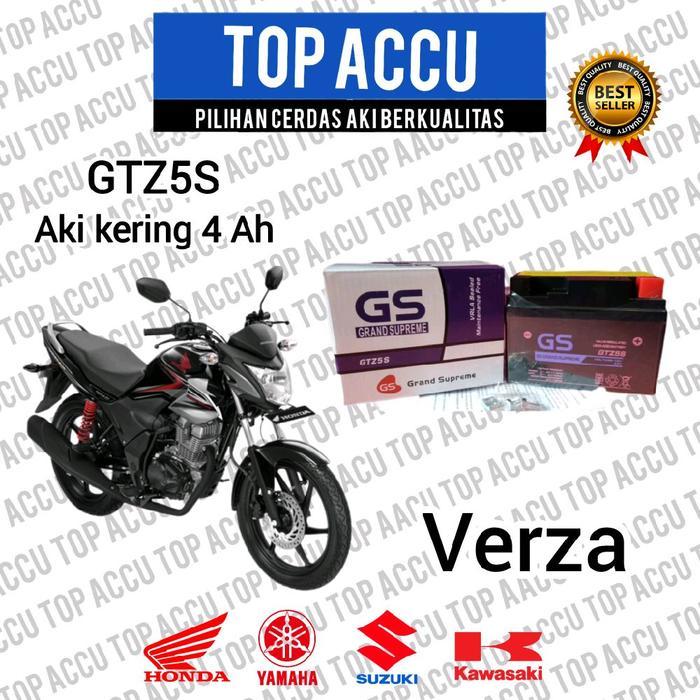 TERLARIS Aki Motor Verza GS Grand Supreme GTZ5S 12 Volt 4 Amper Aki Kering