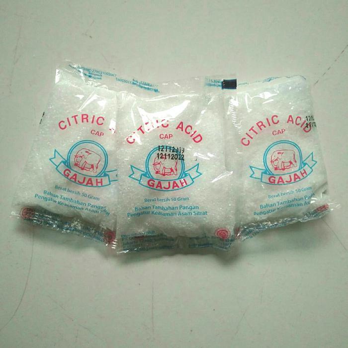 citric acid citrun cap gajah 1 pak/20 bks