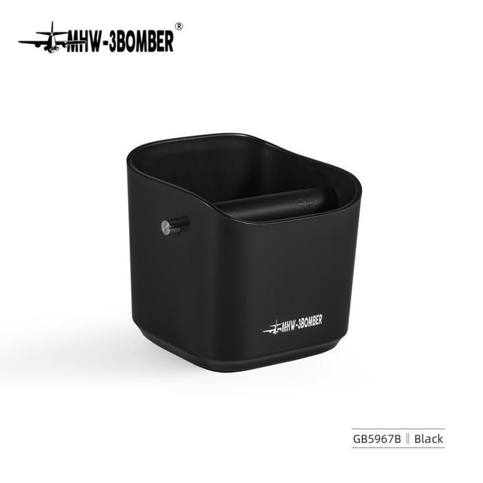 MHW-3BOMBER Square Coffee Knock Box 1.2L Waste Container / Tempat Wadah Ampas Kopi Tebal Anti Licin 