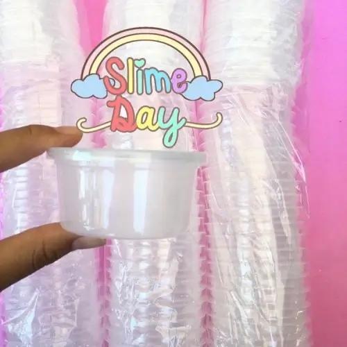 Cup slime 100ml aman tutup klik food grade