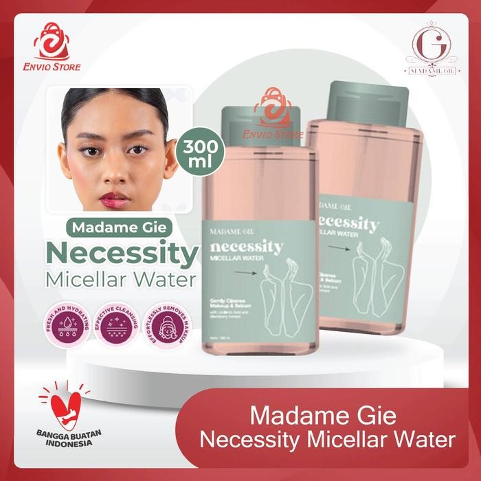 KJ Madame Gie Necessity Micellar Water 300ml - Madame Gie Pembersih Wajah Pembersih Makeup
