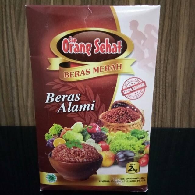 i5z3 Beras Merah Cap Orang Sehat 2Kg