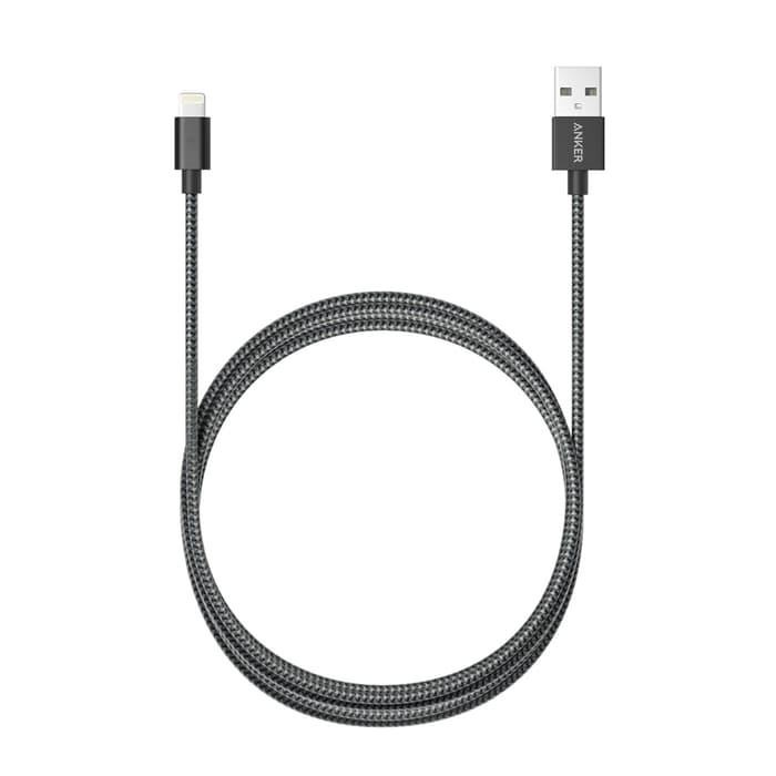 Anker Lightning Kabel Data Iphone Nylon Braided Cable Mfi Powerline