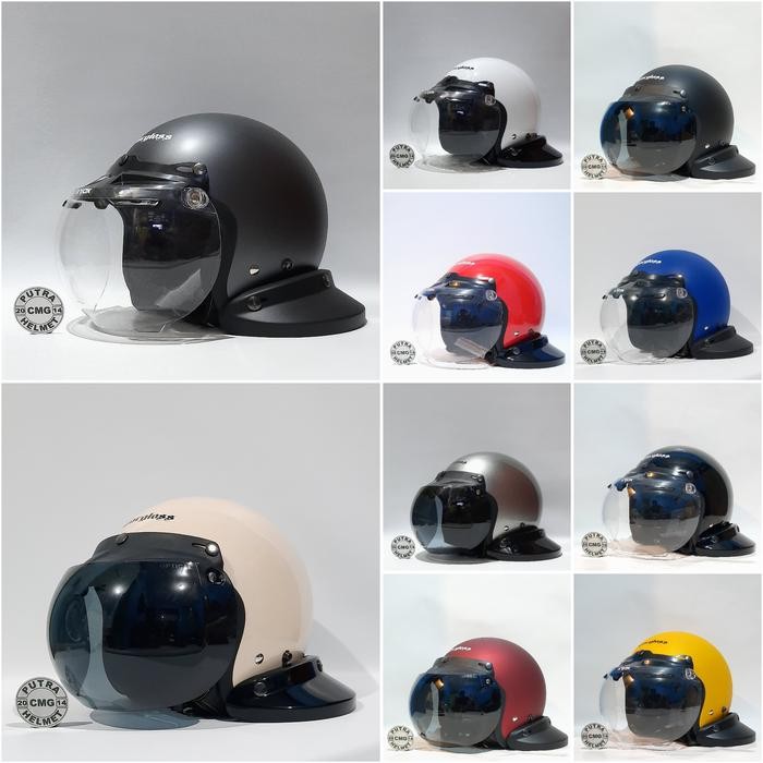 Helm Cargloss Kaca Cembung