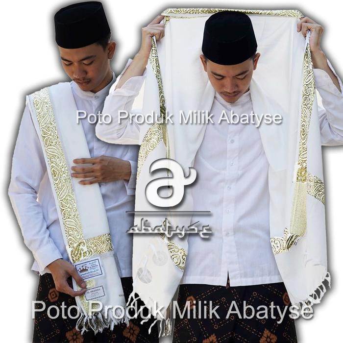 SIAPKIRIM Sorban Kasiri Almasin India - Sorban Almasin Putih READY STOCK