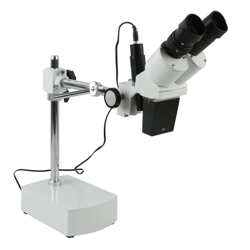 10X/20X 20X/40X Stereo Binocular Microscope 230mm Working Distance + Boom Arm For PCB Soldering