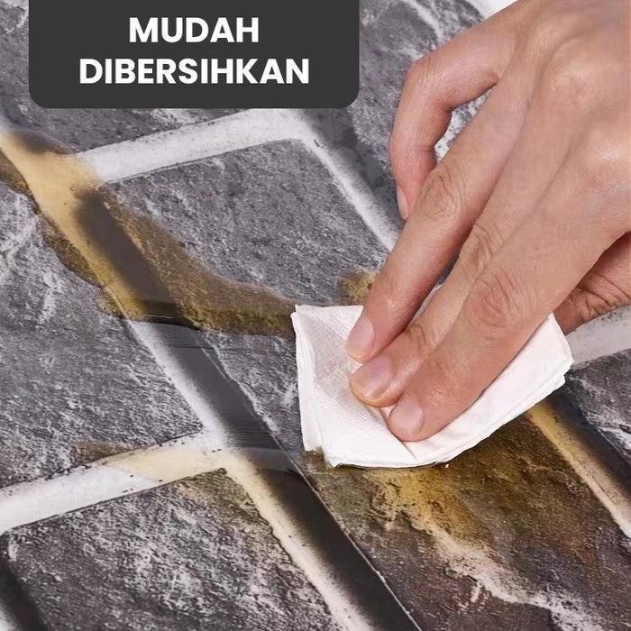 Paus Biru Medan - Paket 20 Lembar Wallpaper Dinding Vinyl Marble 30 X 60 Cm Marbel Granit Stiker
