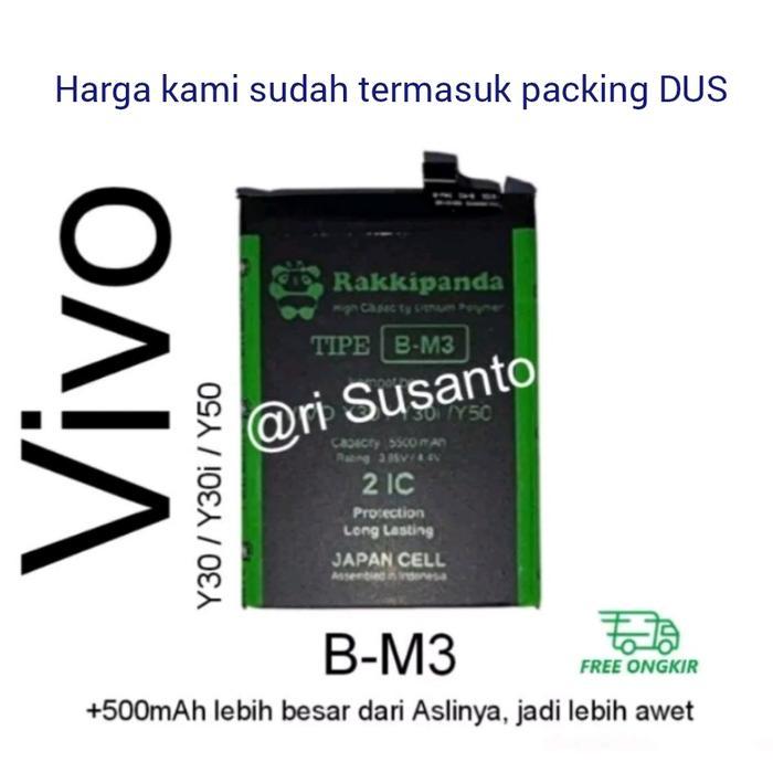 BATERAI RAKKIPANDA BM3 B-M3 FOR VIVO Y30 / Y30I / Y50 DOUBLE POWER