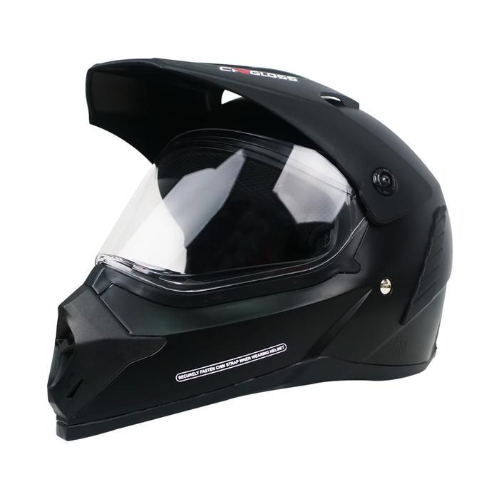 Cargloss - Cargloss Supermoto Helm Full Face - Black Doff