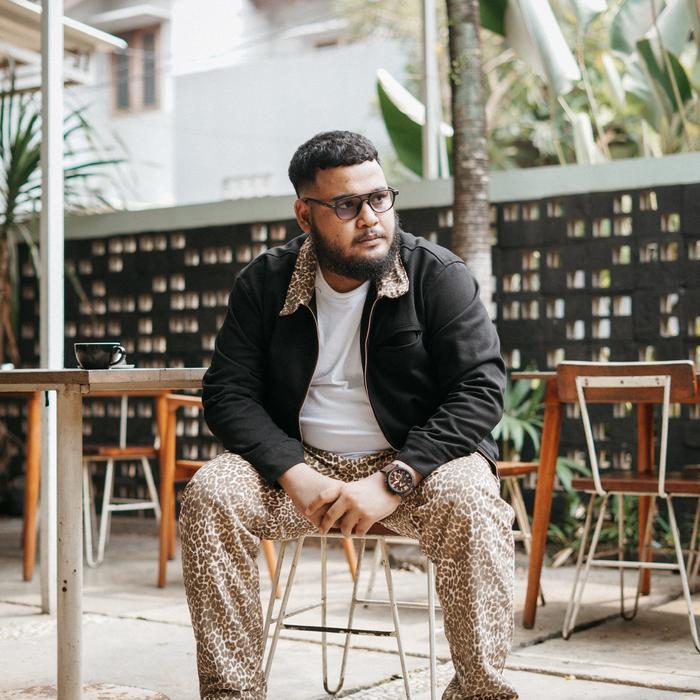 Work jaket pria Jumbo Fatgoods Cotton Twill Black LEOPARD