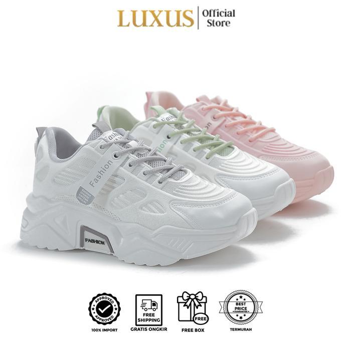 [Spesial Cuci Gudang] Luxus Momo Sepatu Kasual Sepatu Wanita Sepatu Olahraga Alas Karet 2012 Casual