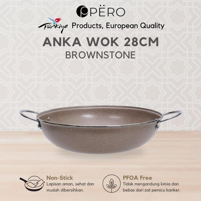 [Mak San Po 12 Okt] Pero Anka Wok 28 Cm / Casserole 28 Cm / Wajan Panci Penggorengan Deep Fry 28 Cm