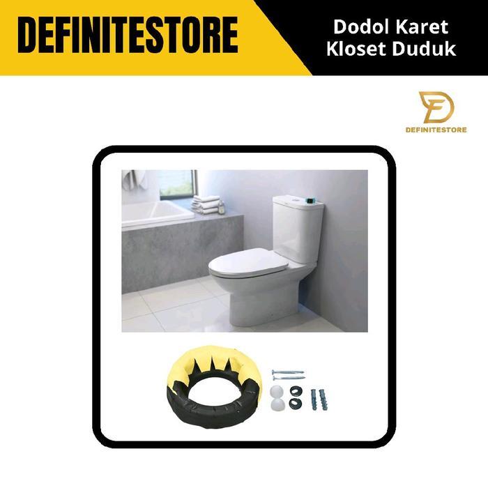 DODOL KLOSET DUDUK KARET KLOSET DUDUK SEAL GASKET LEM KLOSET HITAM BISA UNTUK SEMUA MERK KLOSET