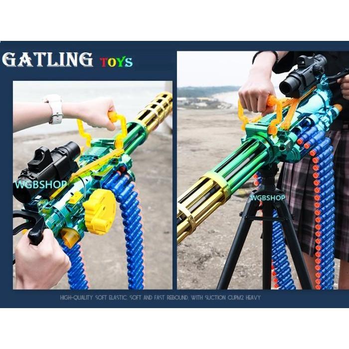 SALE  MAINANAN ANAK GATLING M-134 TOY NOTNERF BUSA DART SOFT READY