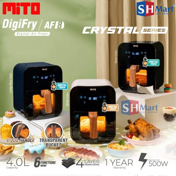 Air Fryer Mito Crystal Series Af8 Digital Touch Kaps. 4 Liter (Medan)