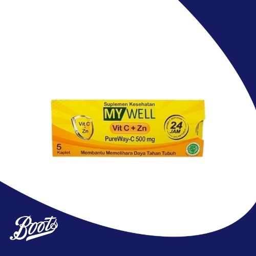 Mywell Vitamin C + Zinc 5 Kaplet