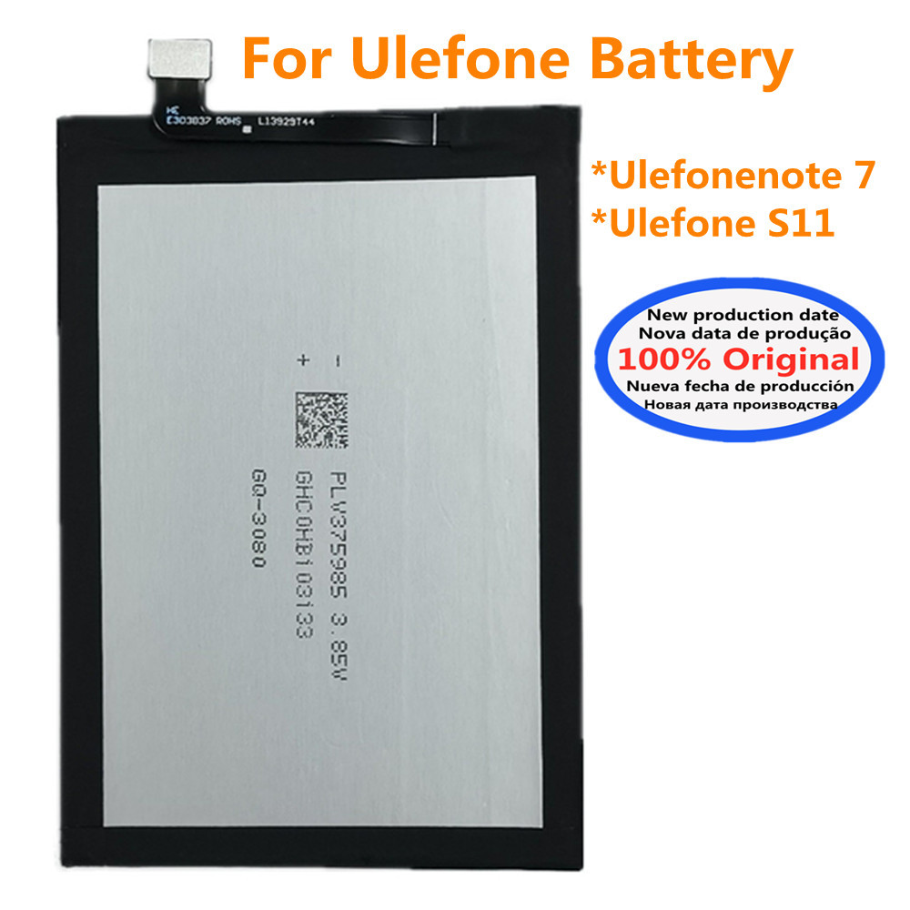 100% Original 3430mAh Ulefone Note 7 Mobile Phone Battery For Ulefone note 7 / Ulefone S11 High Qual